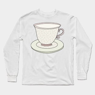 floral coquette teacup Long Sleeve T-Shirt